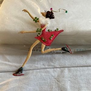 Ice skater ornament.